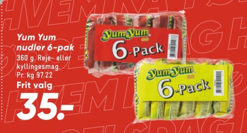 Yum Yum, Nudler Rejesmag