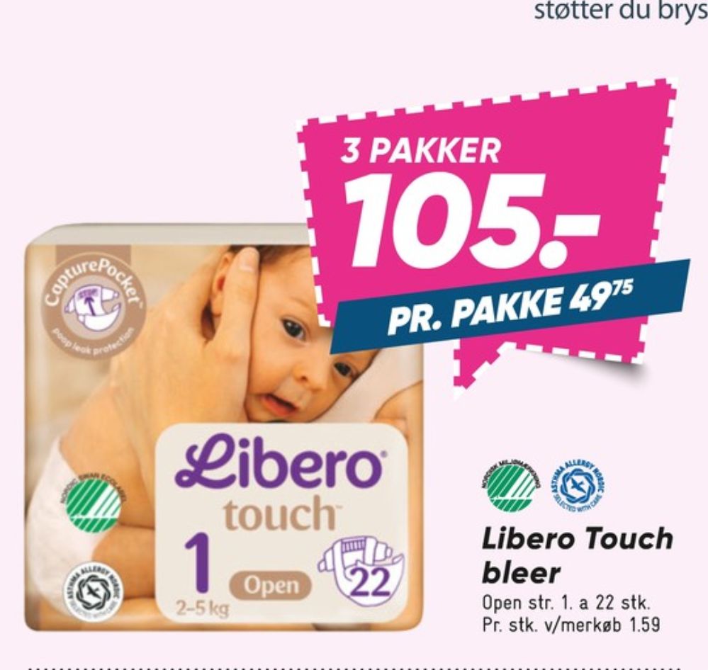 Libero Touch, Bleer str 1 2-5kg