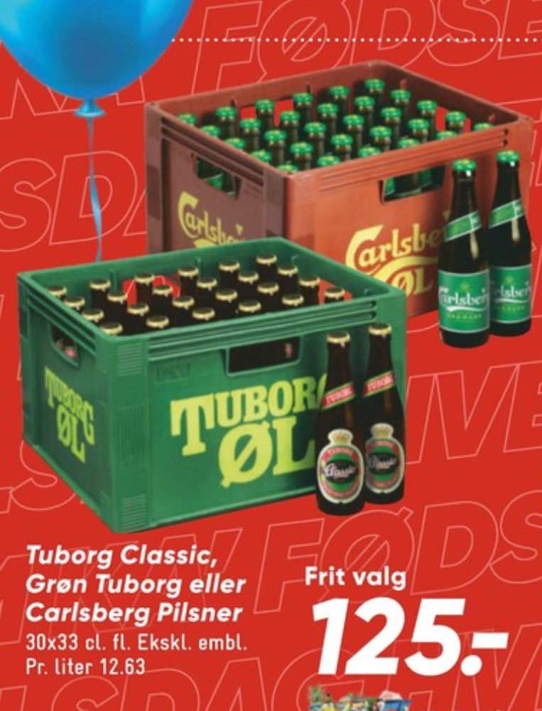 Tuborg Classic, Øl