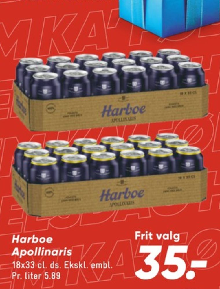 Harboe Apollinaris, Danskvand Citrus 18 pk.