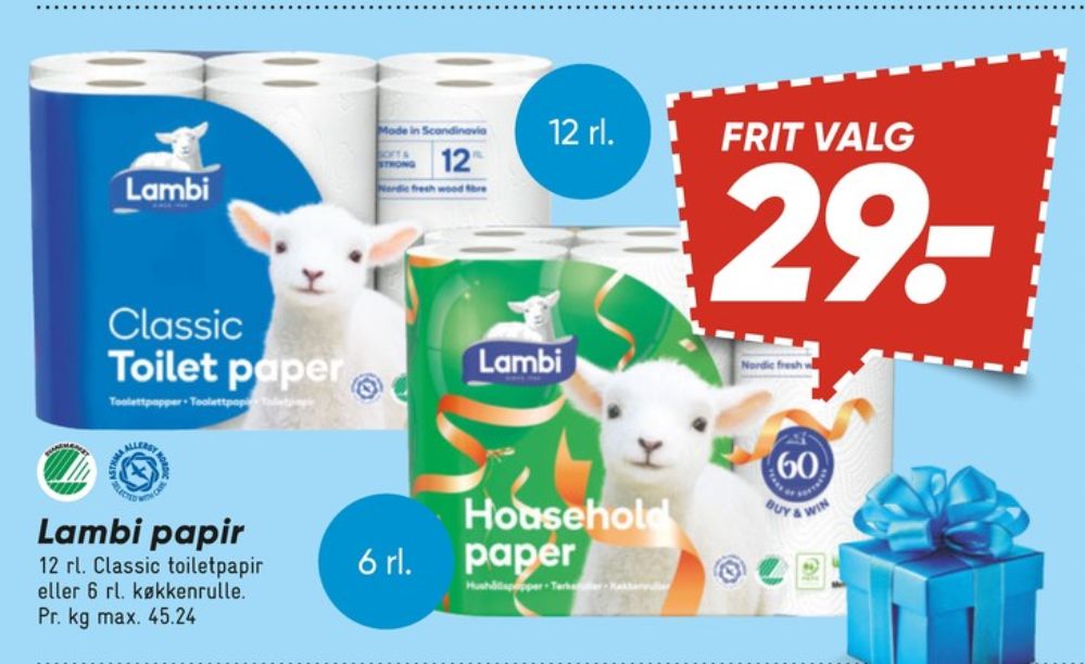 Lambi Classic, Toiletpapir