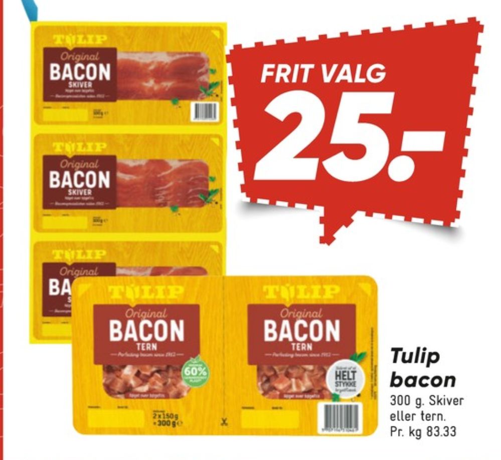 Tulip, Baconskiver