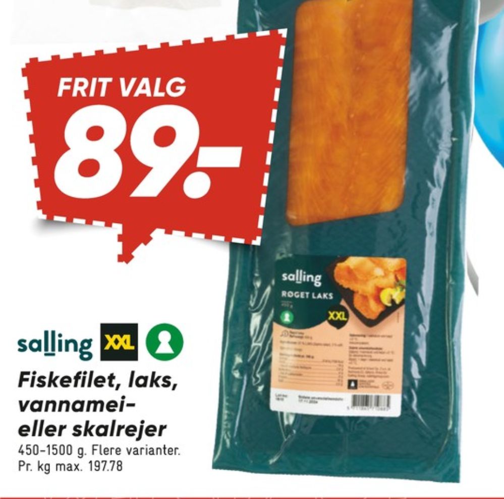 Salling, Fiskefileter