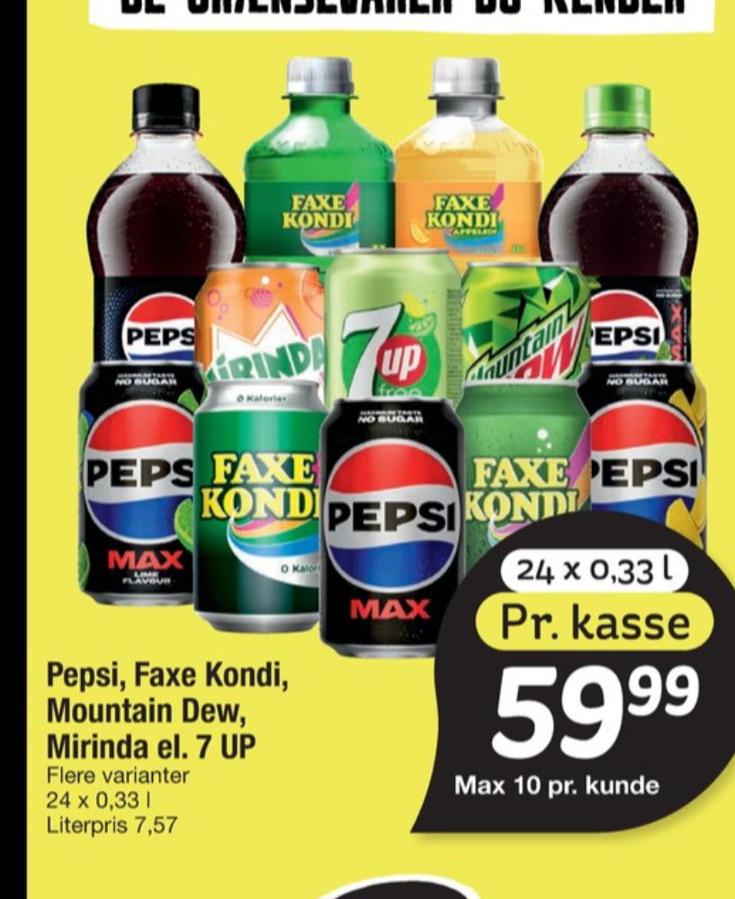 Faxe Kondi 0 Kalorier Appelsin, Appelsinsodavand 24 pk.