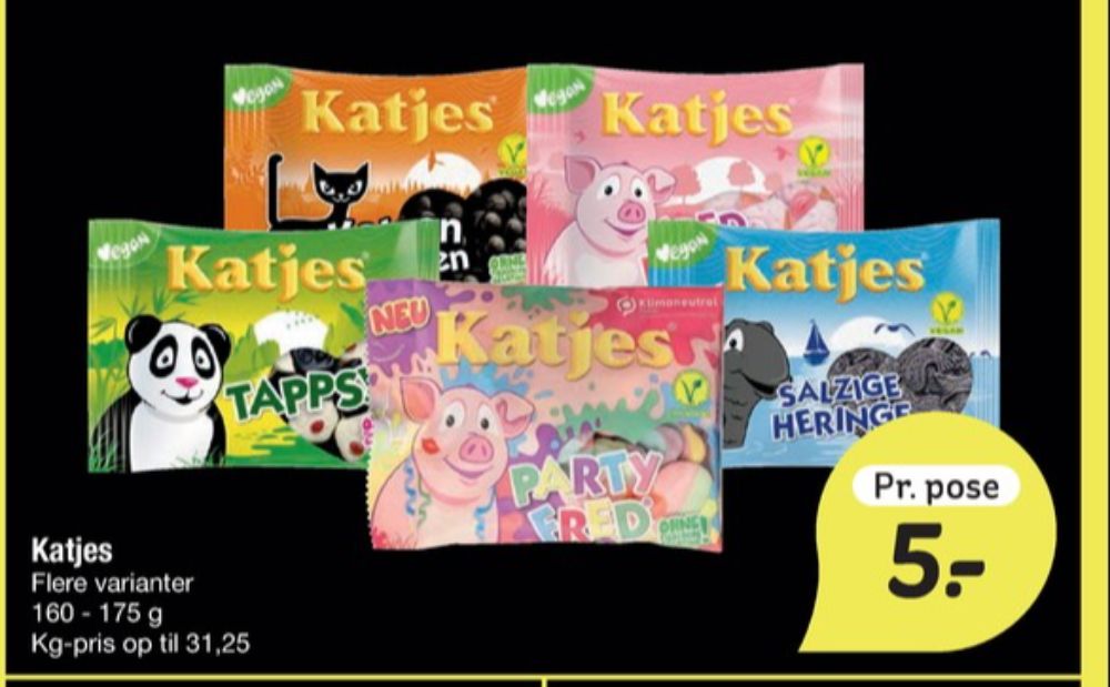 Katjes Katzen-Pfötchen, Slikposer