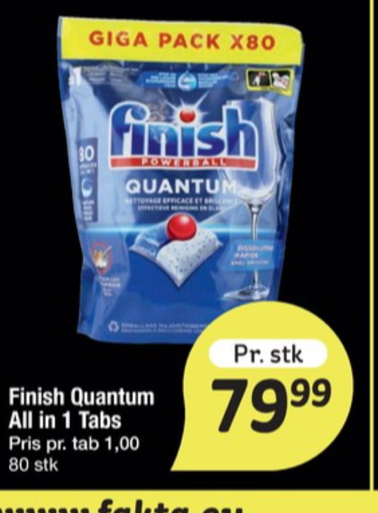 Finish, Maskinopvask-tabs