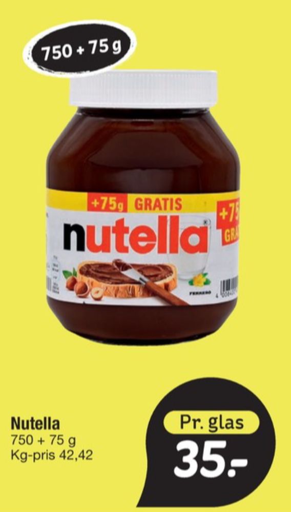 Nutella, Smørepålæg