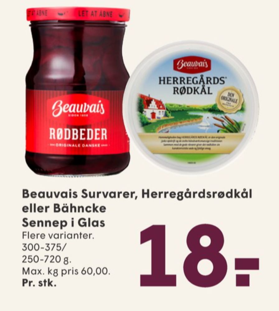 Beauvais, Rødkål-syltet