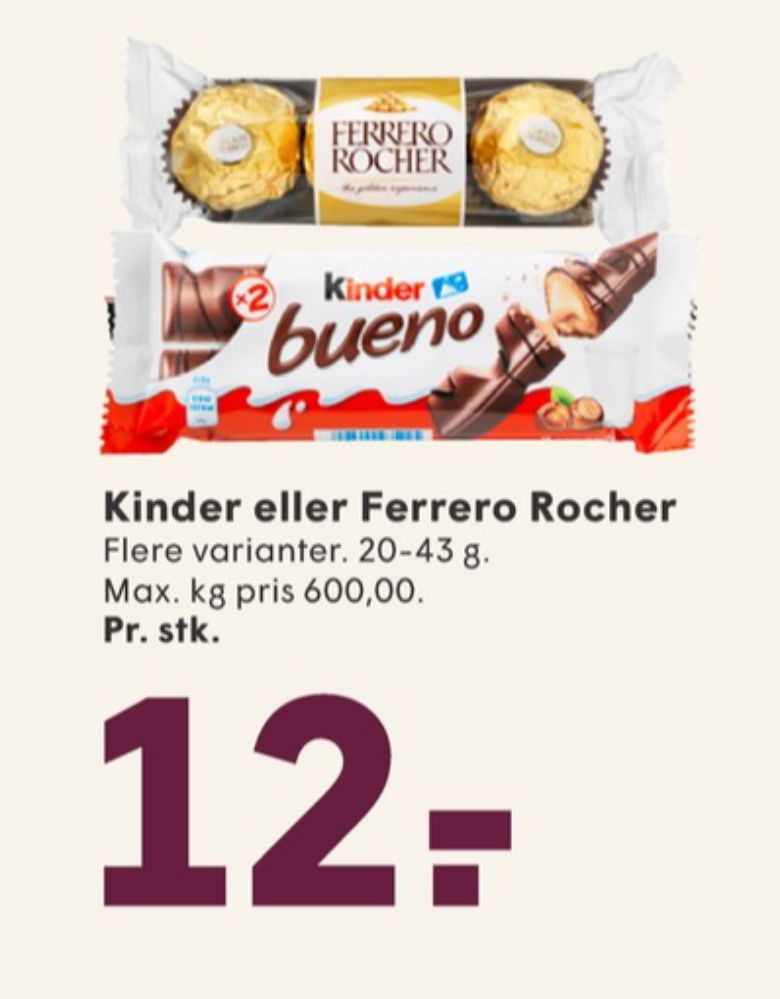 Ferrero Rocher, Dessertchokolade