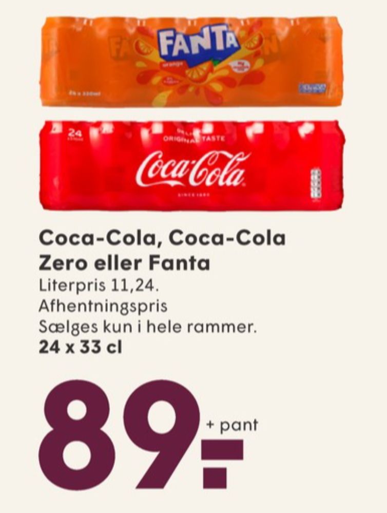 Fanta Orange, Appelsinsodavand 24 pk.