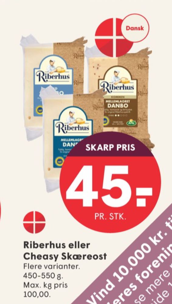 Riberhus, Skæreost Danbo Mild