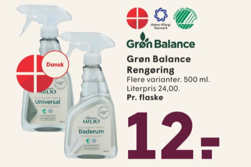 Grøn Balance, Rengøring - universal