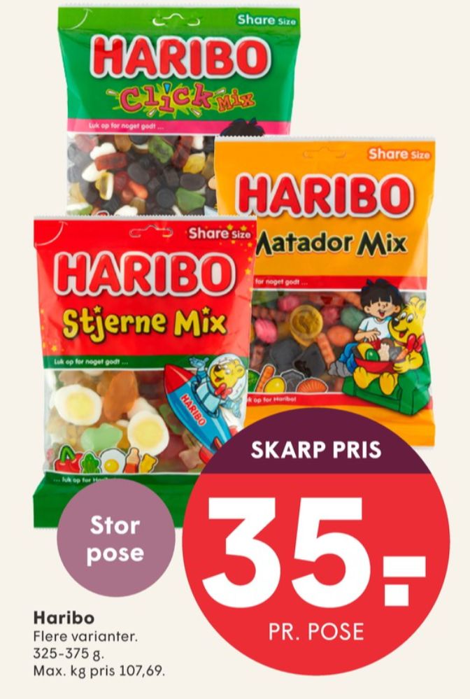 Haribo Matador Mix, Slikposer
