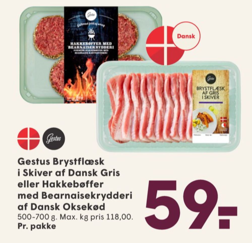 Gestus, Flæsk i skiver