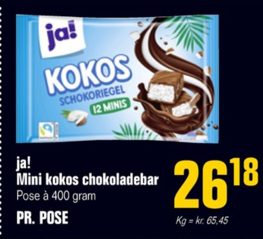 ja!, Chokoladebar Kokos Minis