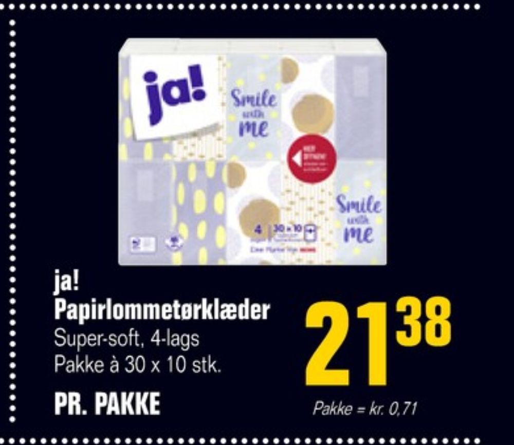 ja!, Lommetørklæder