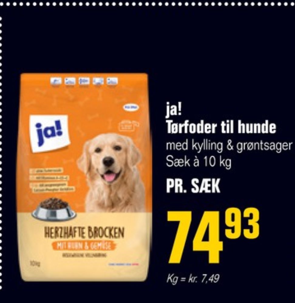 ja!, Hundefoder