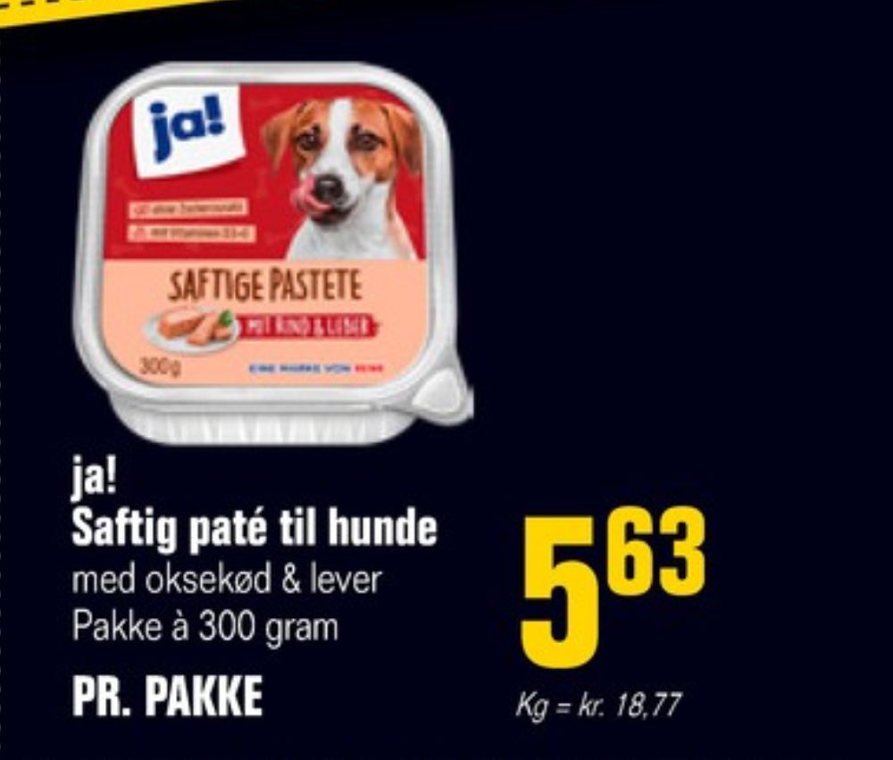 ja!, Hundefoder