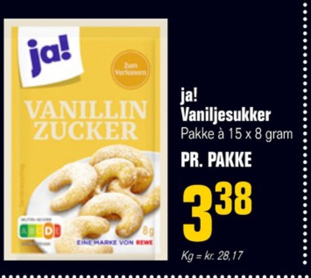 ja!, Vaniljesukker