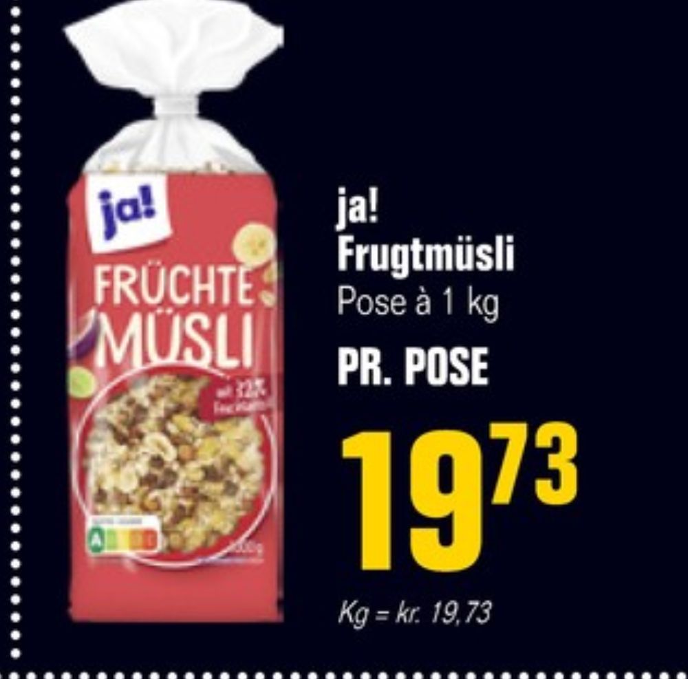 ja!, Frugtmüsli
