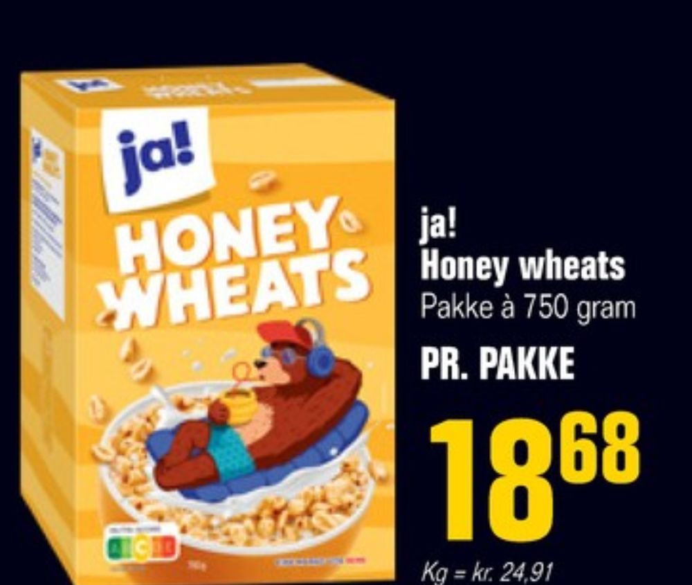 ja! Honey Wheats, Morgenmadsprodukt