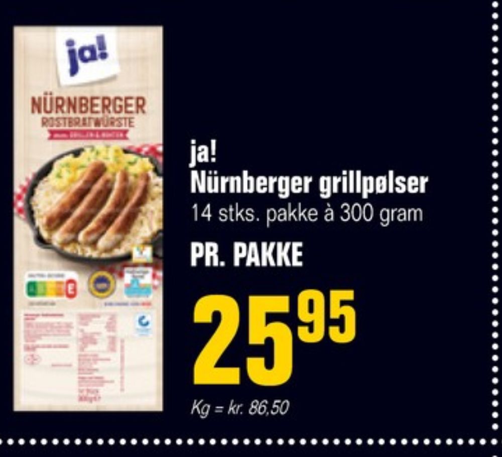 ja!, Grillpølser