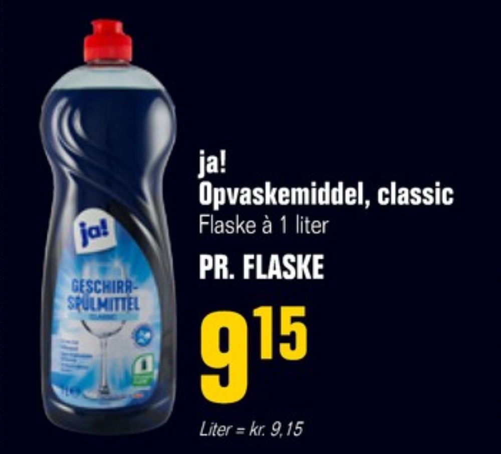 ja!, Opvaskemiddel
