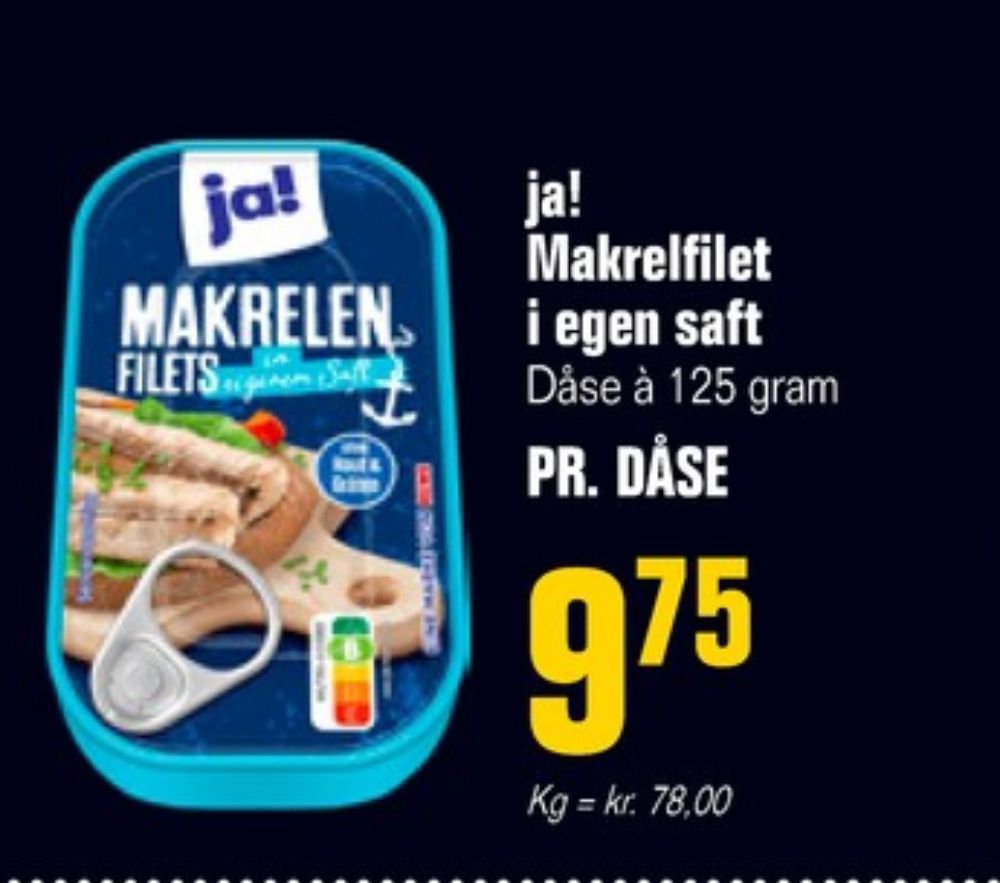 ja!, Makrelen Filets in Rapsöl