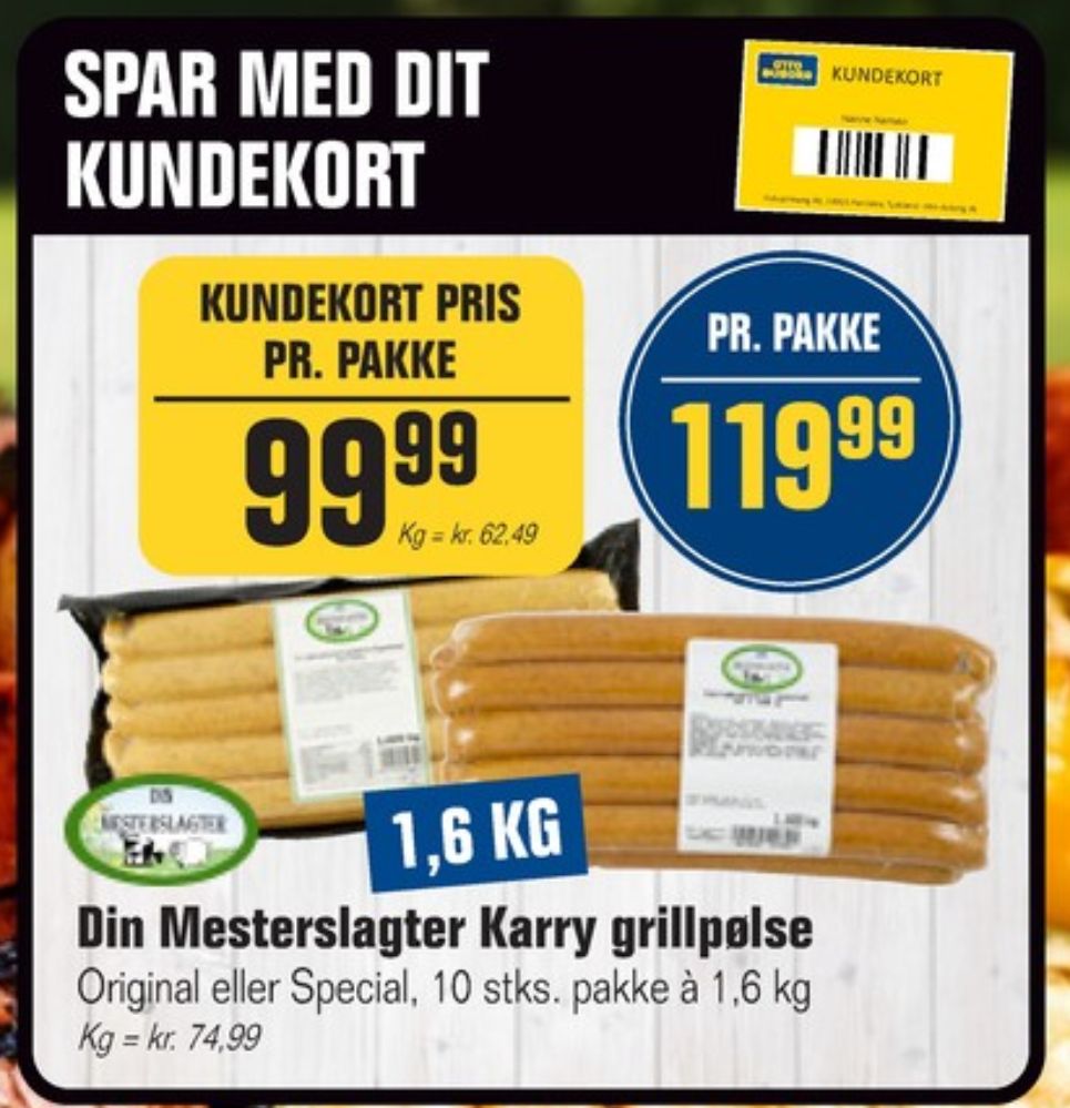 Din Mesterslagter, Grillpølser