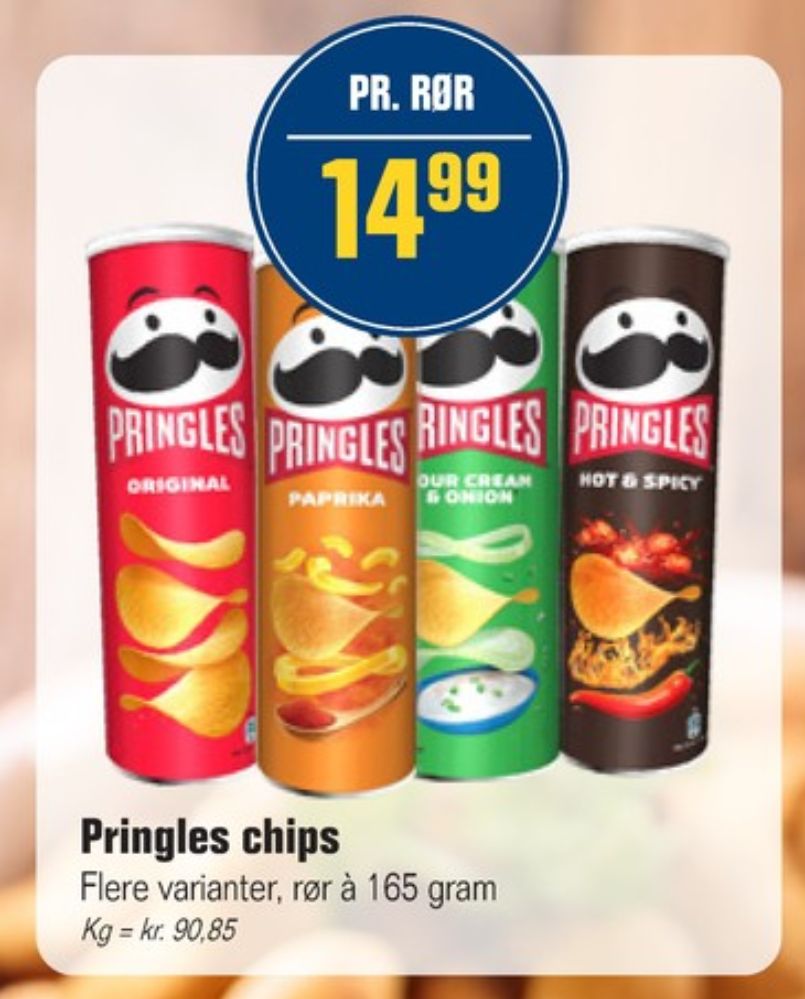 Pringles, Sour Cream & Onion Chips