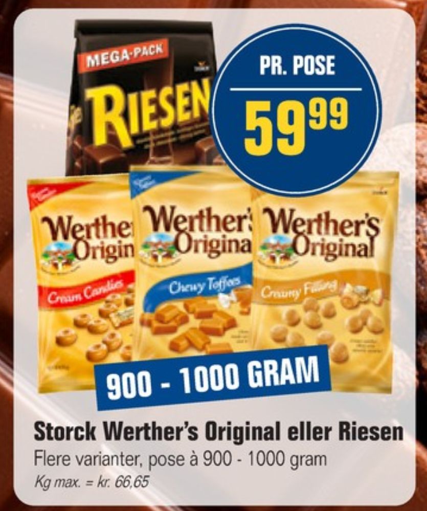 Werthers Original, Karameller Creamy Filling