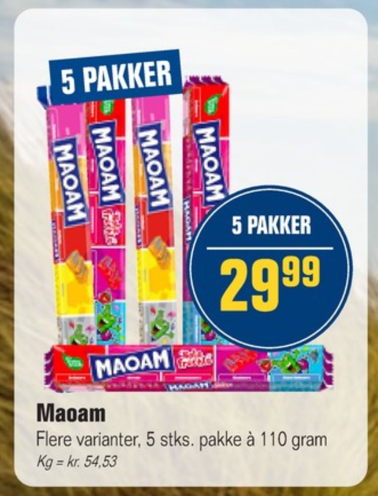 Maoam Bloxx, Karameller