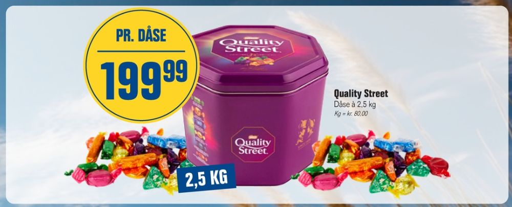 Quality Street, Dessertchokolade