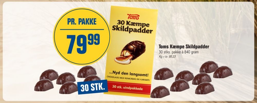 Toms Kæmpe Skildpadder, Chokoladeskildpadder