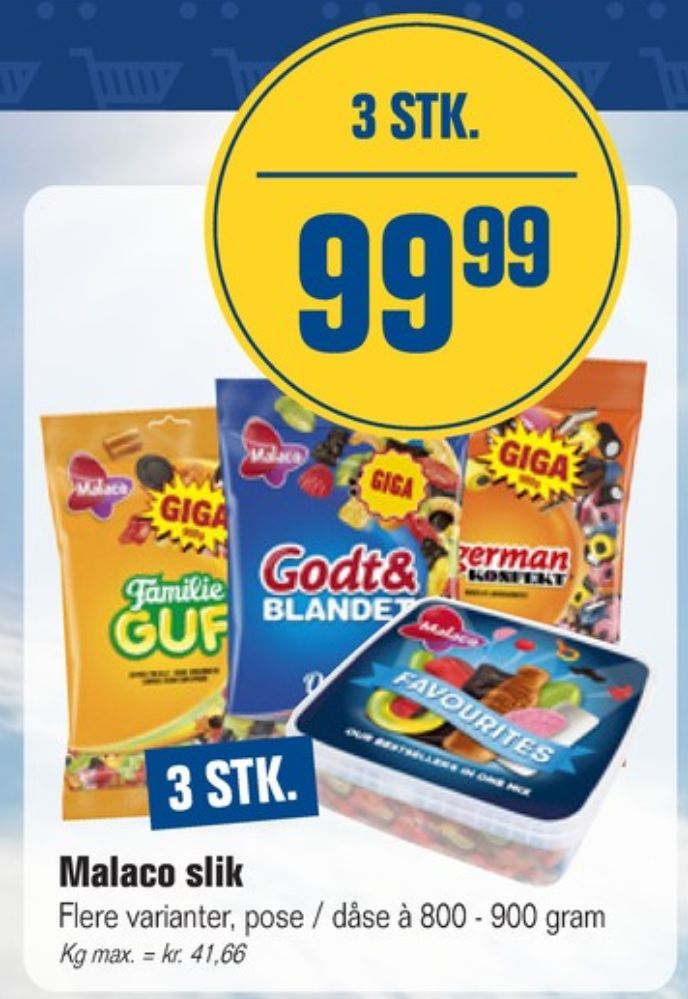Malaco Godt & Blandet, Slikposer