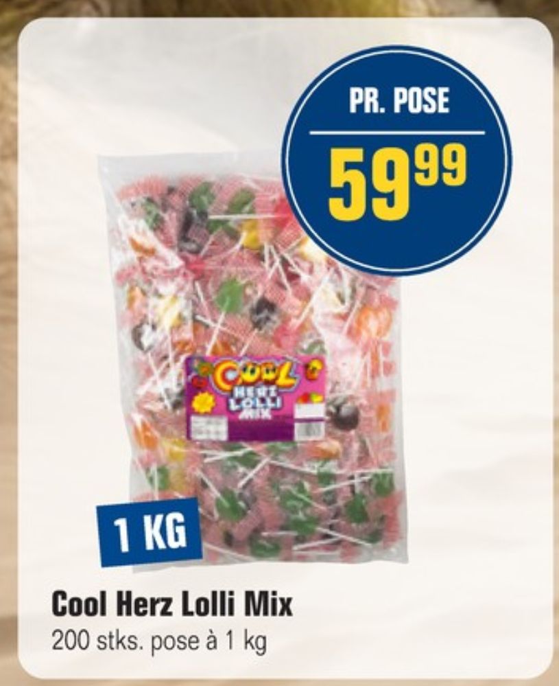 Cool Herz Lolli Mix, Slikkepinde