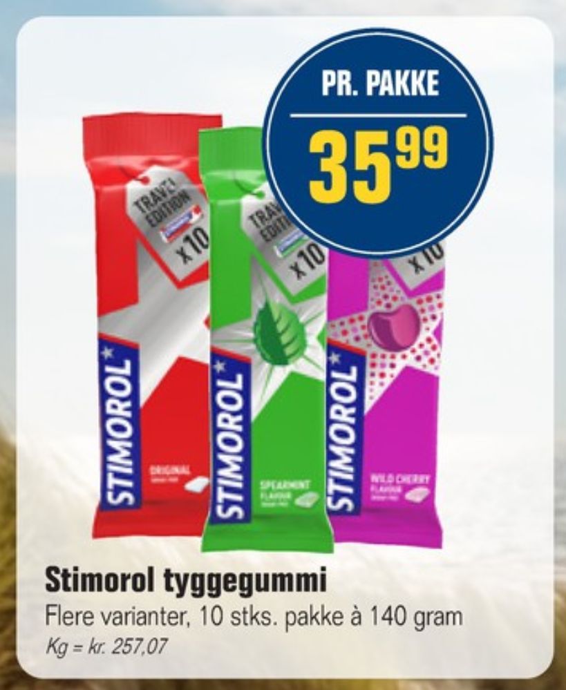 Stimorol, Tyggegummi Wild Cherry