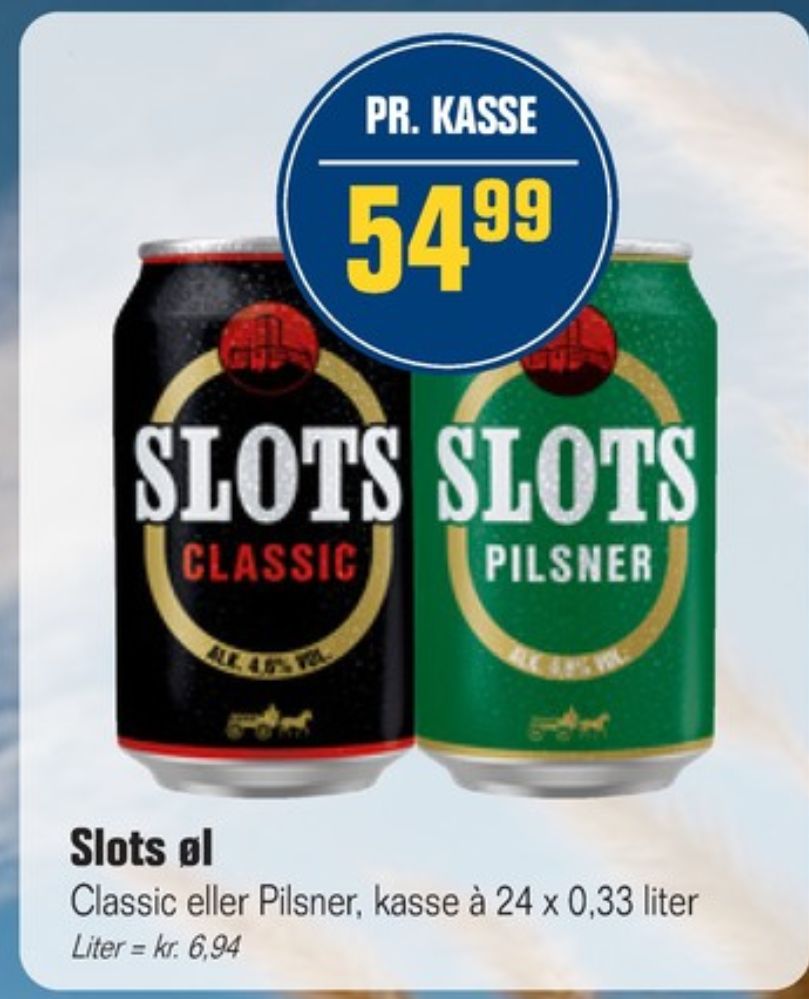 Slots Classic, Øl 24 pk.
