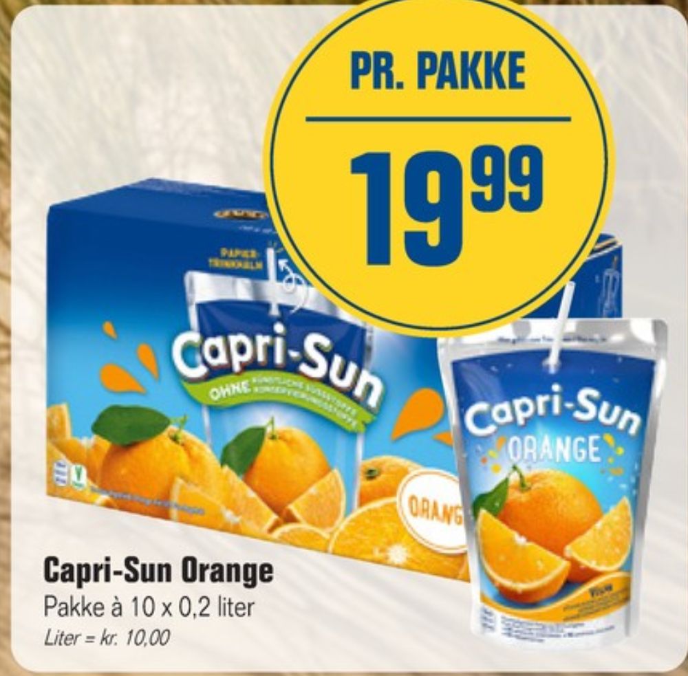 Capri-Sun, Frugtdrik Orange