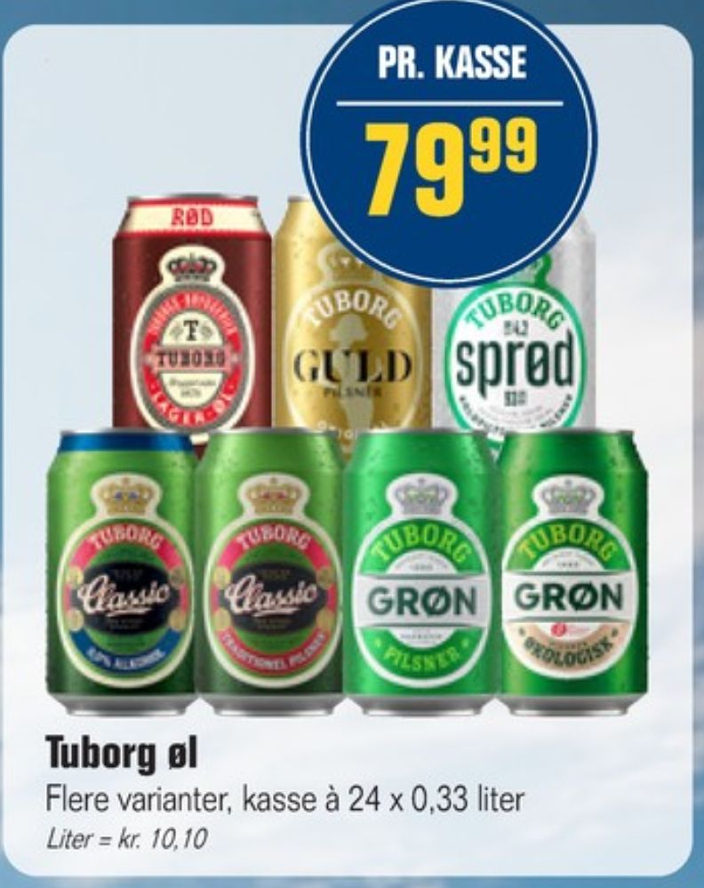 Tuborg Classic, Øl 24 pk.