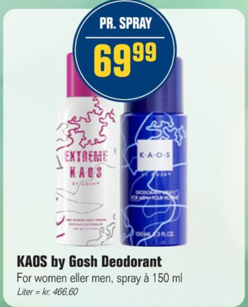 GOSH KAOS, Deospray