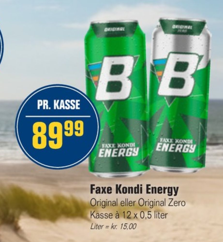 Faxe Kondi Energy, Energidrik 12 pk.