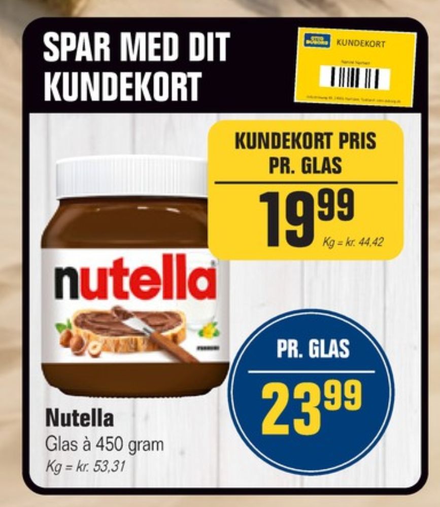 Nutella, Smørepålæg