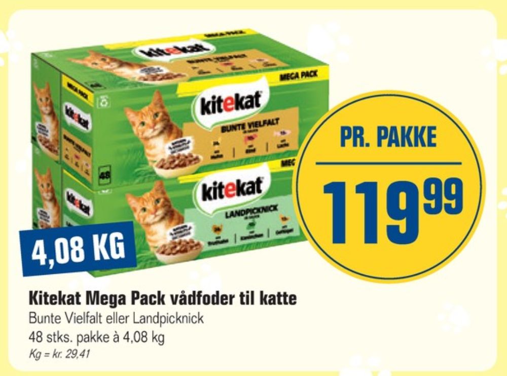 Kitekat, Kattefoder