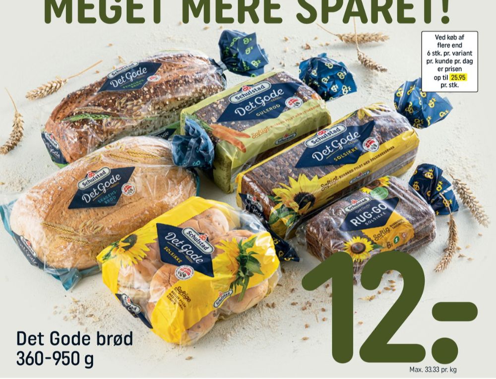 Schulstad Det Gode, Rug Go Solsikke Rugbrødssandwichbrød