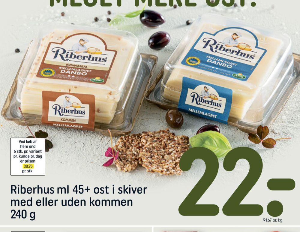 Riberhus, Skiveost Danbo Mellemlagret