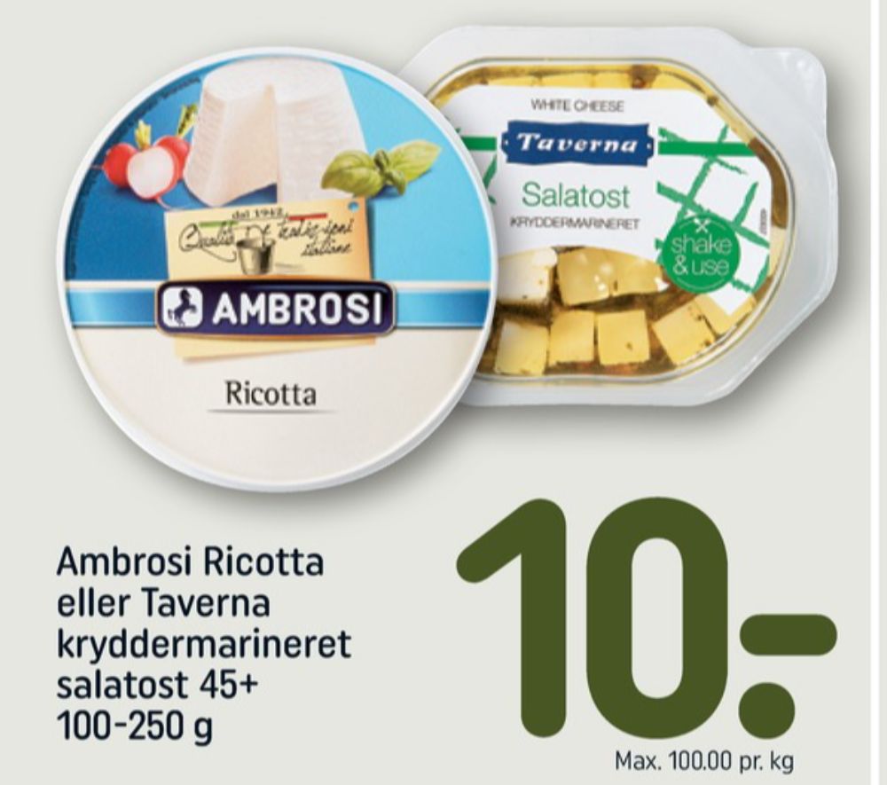 Taverna, Salatost
