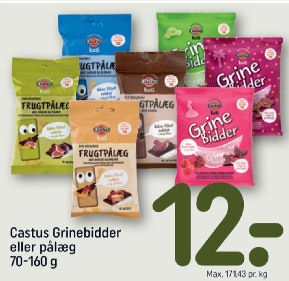 Castus, Frugtpålæg