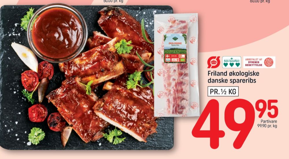 FRILAND Økologi, Spareribs