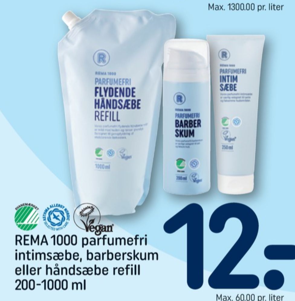 Rema 1000, Flydende sæbe